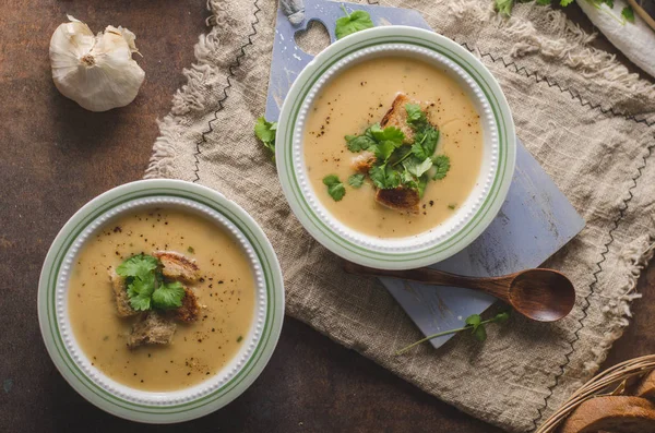 Delicious homemade soup, food photography, bio organic food