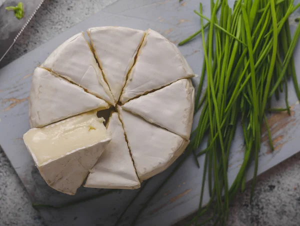 Fromage Bio Frais Fait Maison Avec Des Herbes Des Pâtisseries — Photo