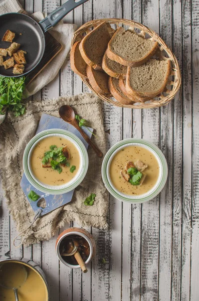 Delicious homemade soup, food photography, bio organic food — Stock Image Delicious Homemade Soup Food Photography Bio Organic Food Stock Photo