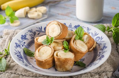 Tarçınlı muzlu krep