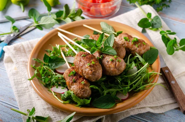 Viande de bœuf hachée grillée — Photo