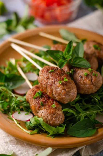 Viande de bœuf hachée grillée — Photo