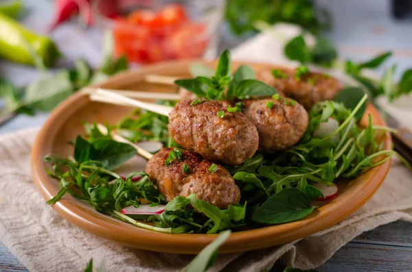 Viande de bœuf hachée grillée — Photo