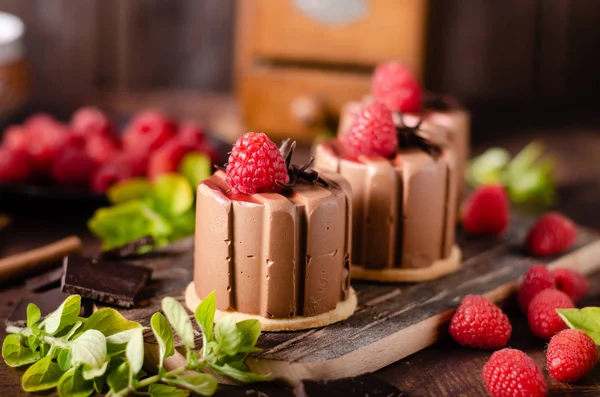 Hemlagad choklad mini tårtor — Stockfoto
