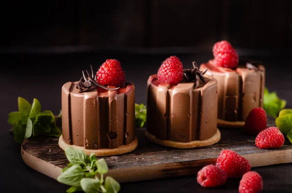 Homemade chocolate mini cakes — Stock Photo, Image