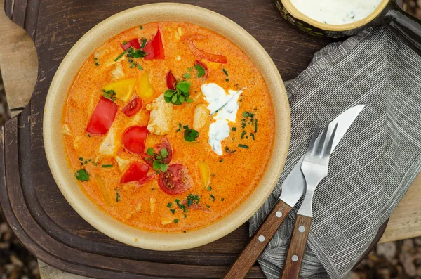 Healty en heerlijke kip curry — Stockfoto