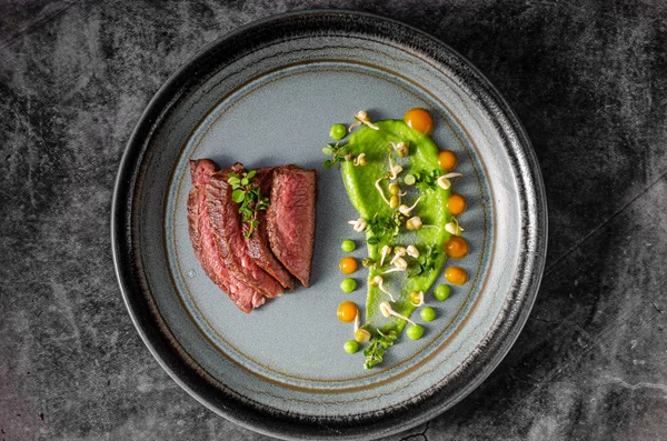 Beef steak food styling