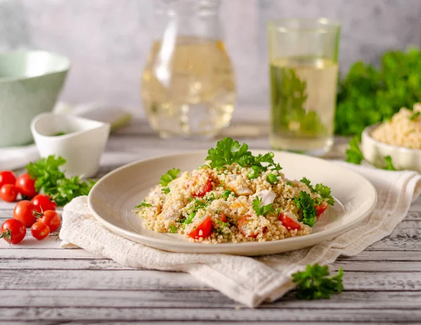 Couscous with chicken — Stock Photo, Image