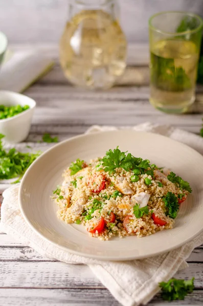 Couscous com frango — Fotografia de Stock