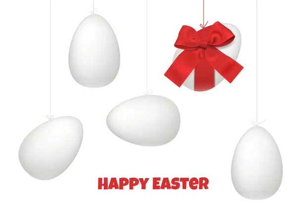 お祭り イースター卵概念ベクトル現実的なデザイン — ストックベクタ