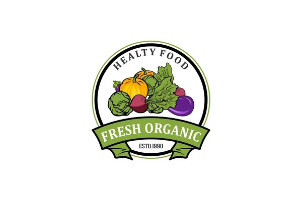 Organic Fresh Product. Vector logo.Farm Fresh badge illustration. Organic product