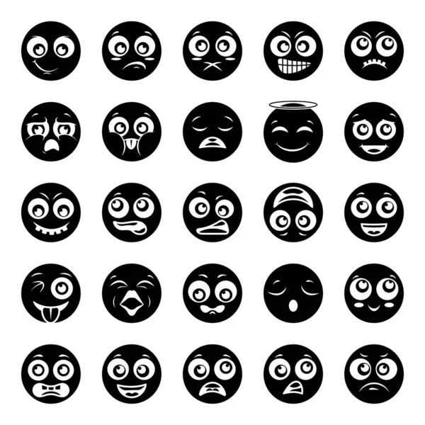 Hope You Pretty Much Aware Emojis Here Presented Cute Emoticons — Stock Vector