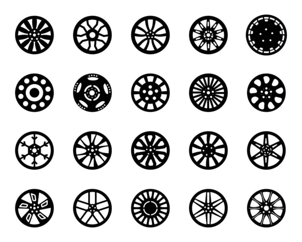 Набор Иконок Автомобиля Представлен Идеальных Твёрдых Векторах Каждый Которых Изображает — стоковый вектор