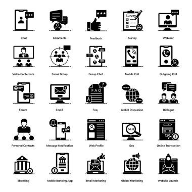 Tartışmayı ve iletişimi modern düz bir şekilde tasvir ediyoruz. Bu set tamamen düzenlenebilir ve usta bir proje için en iyisi. Burada görebilirsiniz, sohbet, yorumlar, geri bildirim, anket ve daha fazlası. Umarım beğenirsiniz.!