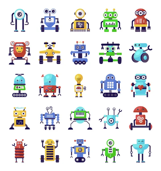 Roboti Nejsou Lidské Náhrady Pomohou Nám Lépe Vypořádat Mnoha Problémy — Stockový vektor