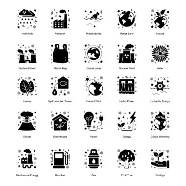 Ekoloji Somut Simgeleri Paketi 