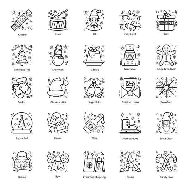 Here Bring Enchanting Event Celebration Icons Pack Your Design Project — Stock Vector