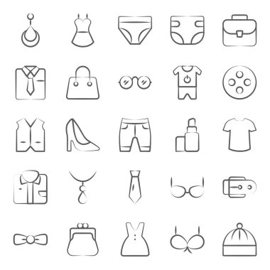 Bu giysi ve aksesuar ikonu ile giyin! Moda blogu, giyim kataloğu, moda dergileri ve mağaza reklamları için harika olurdu..