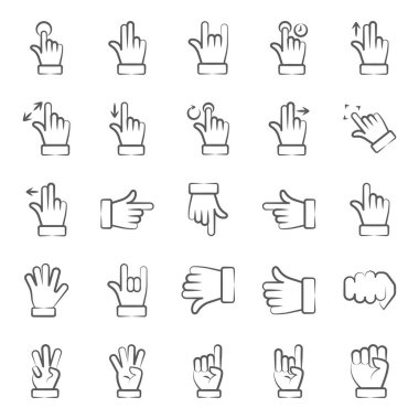 Tasarım projeniz için modern doğrusal bir pakette dokunmatik jestler sunuyoruz. Bu set tam olarak aradığın şeyi getirecek..