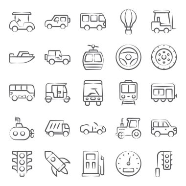 Hareket kabiliyetinin kolay olması için, size bir taşıma hattı simgeleri paketi getirdik. Beklediğinizden daha iyi bulacaksınız. Taşımacılıkla ilgili araç simgeleri içeriyor. İndir şimdi.!