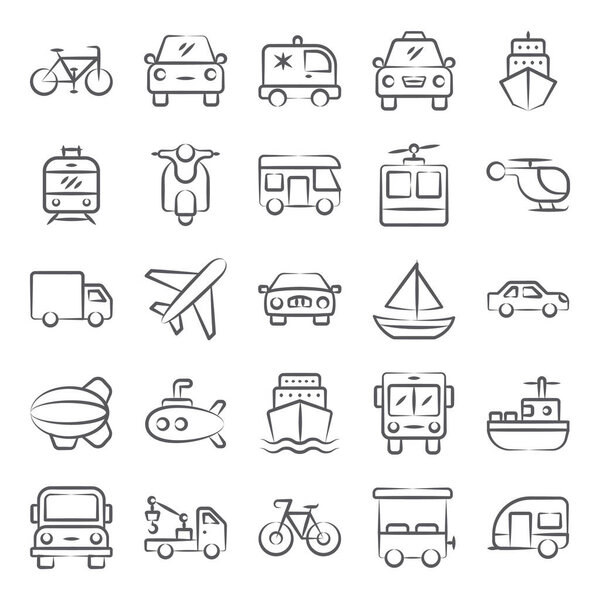 To have ease of mobility, we bring you a transport line icons pack. You will find it better than what you expect. It contains vehicle icons related to transportation. Download now!