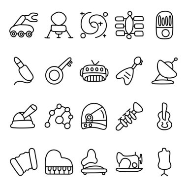 Boşluk Çizgisi Simgeleri Paketi 