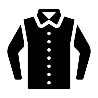 Tasarımda resmi gömlek simgesi.