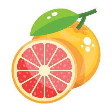 C vitamini açısından zengin turuncu meyve, bir portakal.