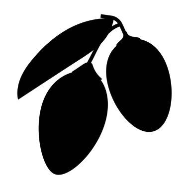 Doğal sağlıklı beslenme, düz kiraz ikonu. 