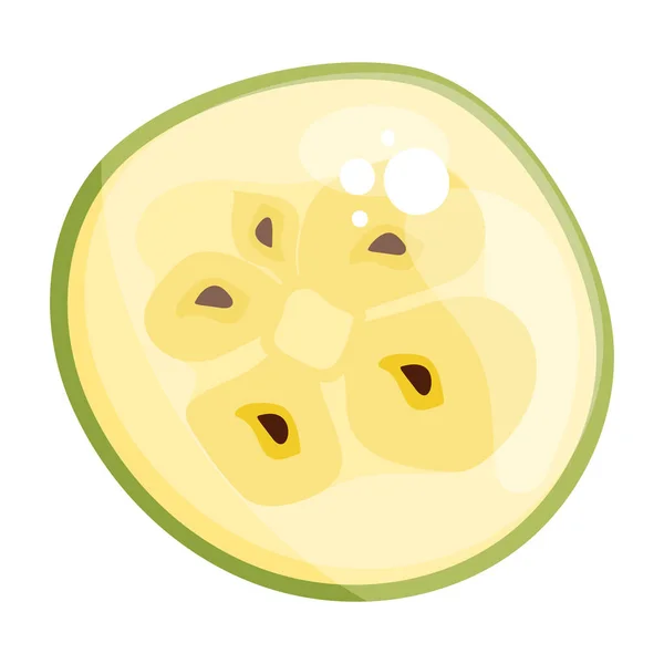 Φυσική Υγιεινή Διατροφή Επίπεδη Εικόνα Του Jackfruit — Διανυσματικό Αρχείο