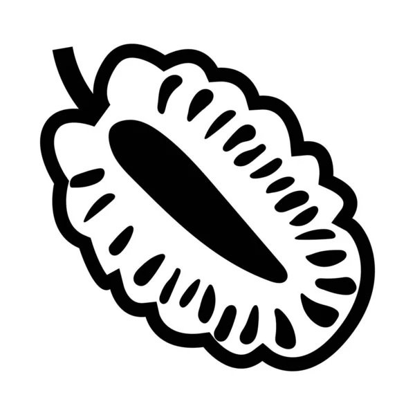 Flache Ikone Der Durischen Natürlichen Gesunden Ernährung — Stockvektor
