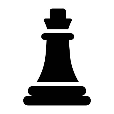Satranç taşı simgesi vektörünün tasarımı 