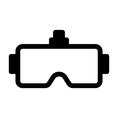 Koruyucu gözlük vektör tasarımı, yaz gözlüğü. 