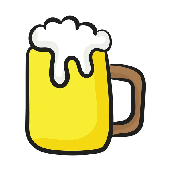 Icon Beer Mug Party Celebration Concept Vector — Stock Vector