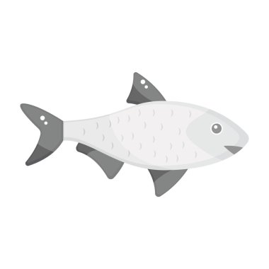 Su kraniyatı hayvanı, balık ikonu.  