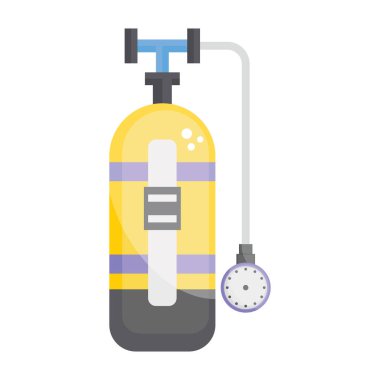 Oksijen depolama gemisi, oksijen silindiri simgesi