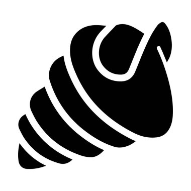 Kostat boynuzu salyangoz tasarımı, salyangoz kabuğu simgesi