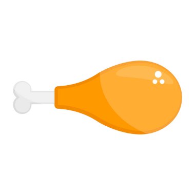 Kızarmış tavuk budu, düz bir bar b q ögesi. 