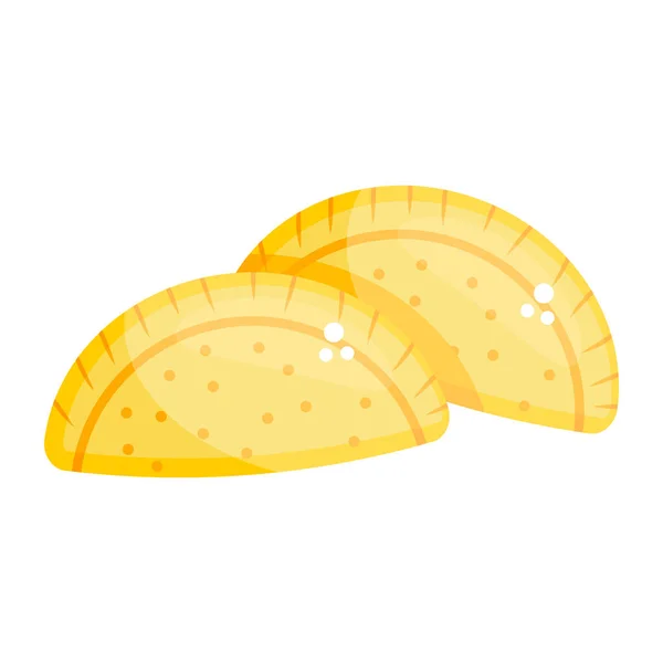 Jamanican Patties Icono Estilo Moda — Vector de stock