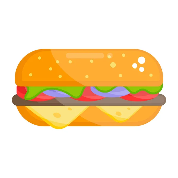 Sandwich Satisfaire Entre Les Envies Repas — Image vectorielle