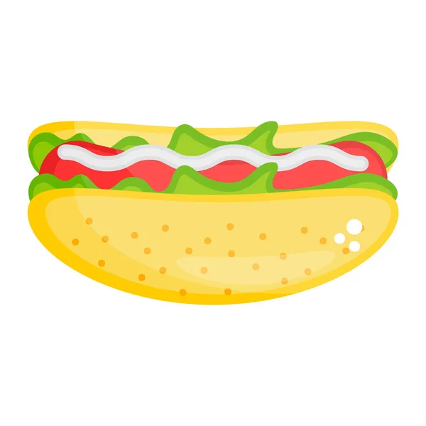 Fast Food Beschouwd Junk Item Hamburger — Stockvector