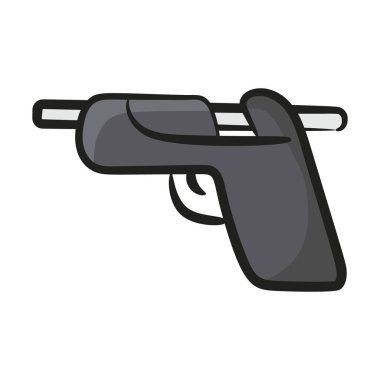 Ateş edilecek silah, düz simge biçimi  