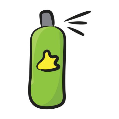 Düz vektör dizaynında Aerosol spreyi.