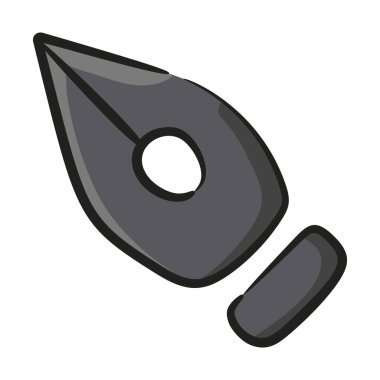 Mobil uygulamalar için karalama dizaynında dolmakalem simgesi.