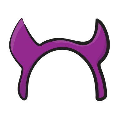 Viking miğferinin el çizimi simgesi, boynuz çelik başlık. 