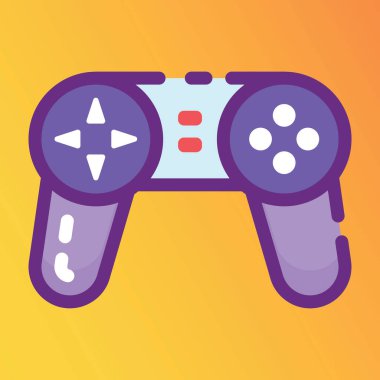 Bir oyun alanı vektör biçimi, düz düzenlenebilir simge 