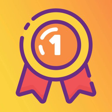 Spor rozeti vektör biçimi, düzenlenebilir simge modada düz 