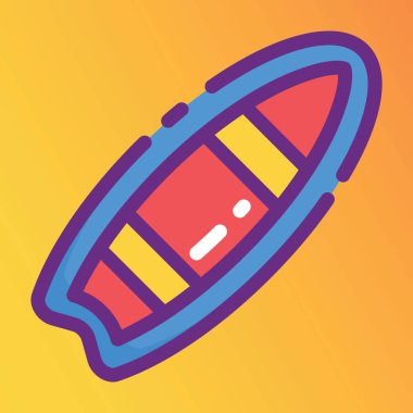 Modern düz simge tasarımında bir tekne simgesi 