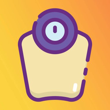 Ağırlık makinesi simgesi tasarımı, ölçüm aracı