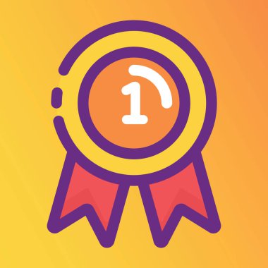 Spor rozeti vektör biçimi, düzenlenebilir simge modada düz 